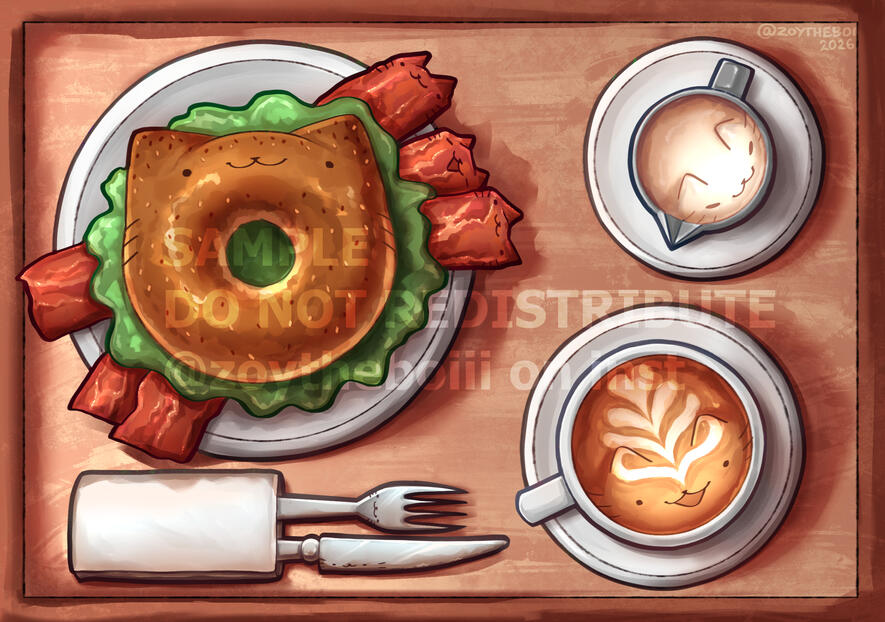 Breakfast plate | A5 print