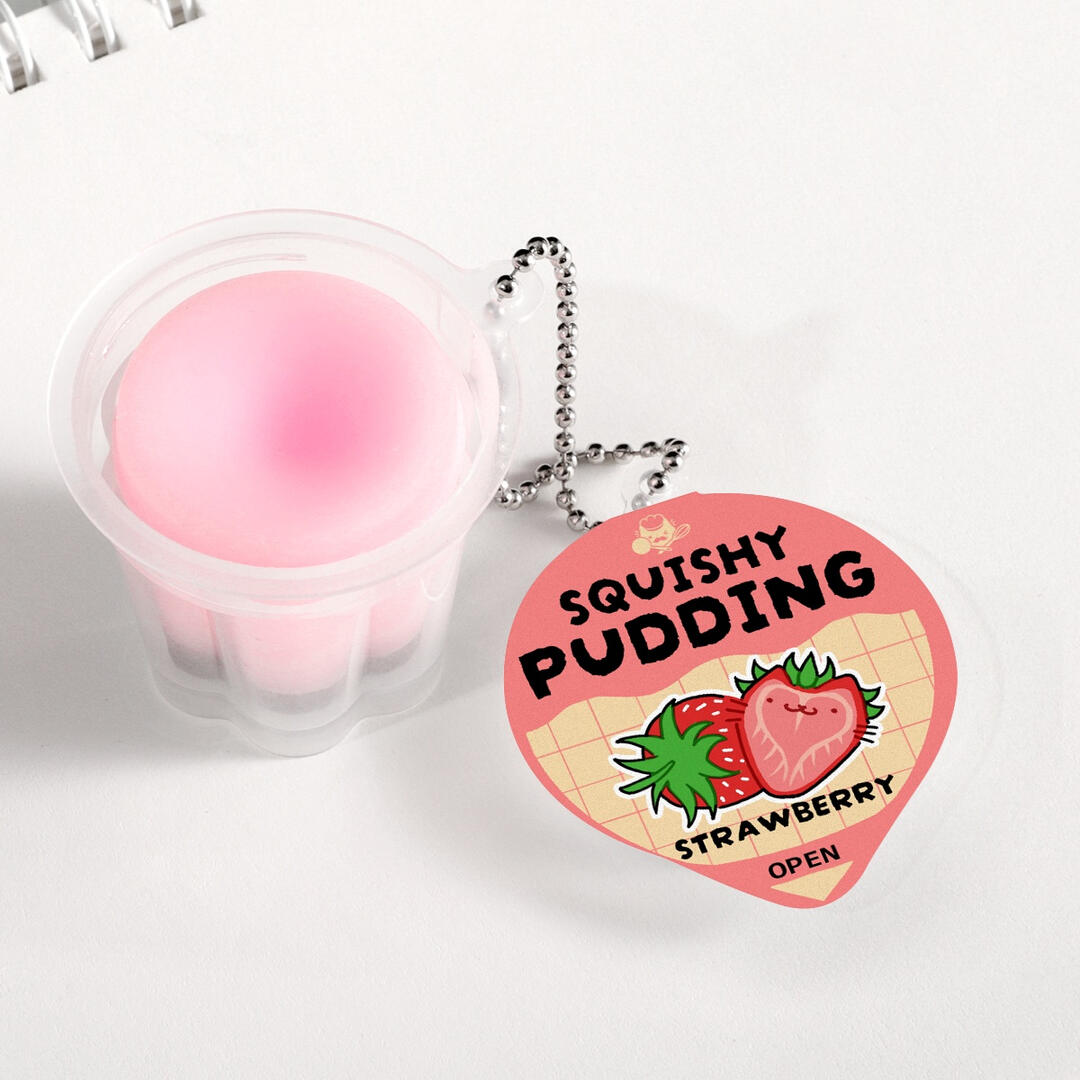 Pink Strawberry squishy